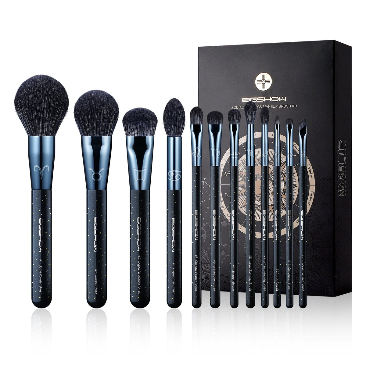 ZODIAC SERIES - 12 PCS PROFESSIONAL MAKEUP BRUSH KIT (2) – EIGSHOW Beauty