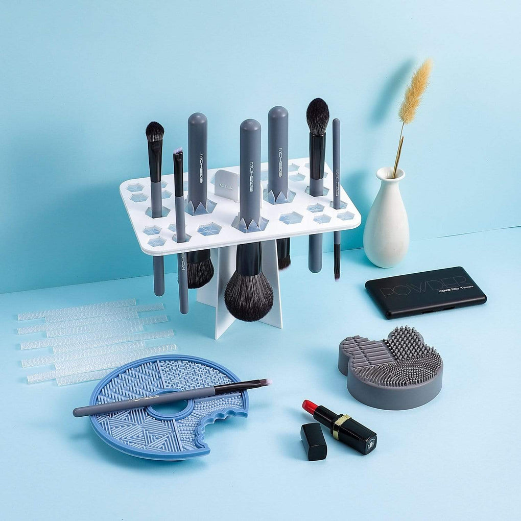 14 Holes Makeup Brush Drying Rack, Detachable Round Makeup Brush Holder for  Makeup Brush